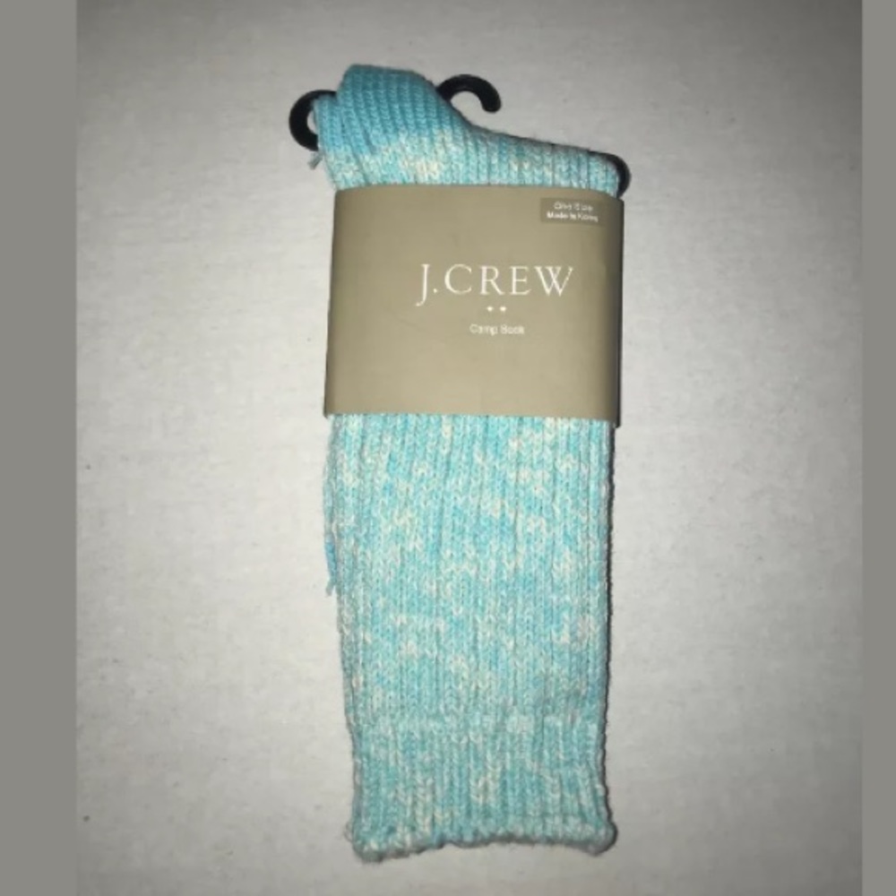 NWT Women’s J.Crew Light Blue Camp Sock